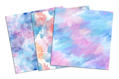 Pastel Watercolor Texture Seamless Pattern and Digital Paper Product Image 4