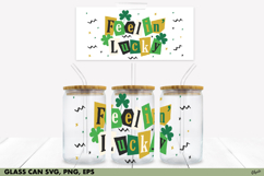 St Patrick’s Day 16 OZ Glass Can Wrap SVG, PNG, EPS Product Image 1