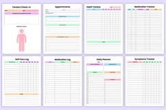 2026 Anxiety Relief &amp; Wellness Journal Canva Templates Product Image 4