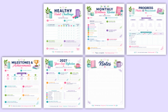 2027 Wellness &amp; Fitness Workbook | Healthy Lifestyle Planner Product Image 4
