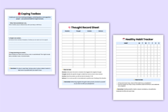 Depression Support &amp; Recovery Workbook | Mental Health Product Image 4