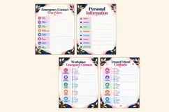 Emergency Contact Information Planner Product Image 4