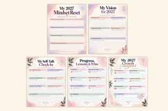 2027 Mindset & Growth Workbook Kdp interiors Product Image 4