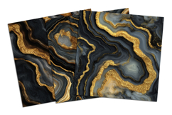 Black and Gold Agate Seamless Pattern and Digital paper Product Image 4