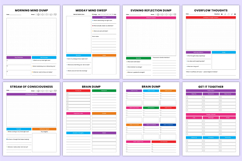 2026 ADHD Brain Dump Bundle Canva Template Product Image 4