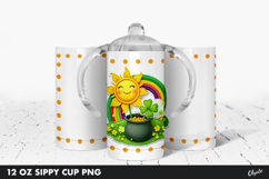 St Patrick’s Day Kids, Sippy Cup Sublimation PNG Product Image 1