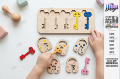 Wooden Key and Lock Puzzle Laser Cut Bundle| Montessori Toys Product Image 11