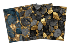 Rock and Gold Glitter Seamless Pattern and Digital Paper Product Image 4