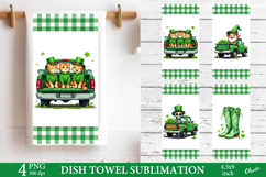 St Patrick’s Day Dish Towel. Kitchen Towel Sublimation Product Image 1