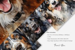 Water color Dog Digital Paper Product Image 4