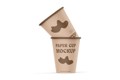 Kraft Paper Cups Mockup Product Image 5