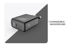 Glossy Charging Adapter Mockup Product Image 5