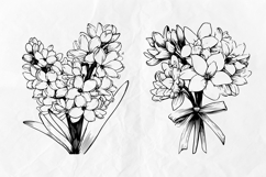 Hyacinth SVG Clipart Set, flowers Product Image 4