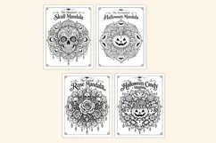 Halloween Mandala Coloring Pages for Adults Product Image 4