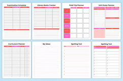 2026 Homeschool Planner For Canva KDP Interior Product Image 4