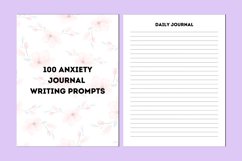 100 Anxiety Journal Writing Prompts Canva Interior Product Image 4