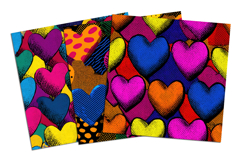 Heart Pop Art Seamless Pattern and Digital Paper Product Image 4