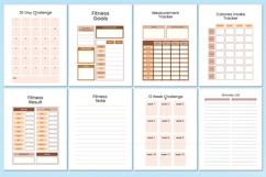 2026 Fitness &amp; Meal Planner For KDP Interior Product Image 4