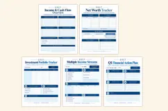 2027 Wealth & Financial Goals Workbook Kdp interiors Product Image 4