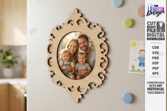 Fridge Magnet Frame Laser Cut Bundle | Magnetic Photo Frame Product Image 6