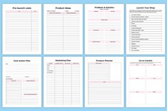 Editable 2024 Shopify Store Planner Canva Interior Product Image 4