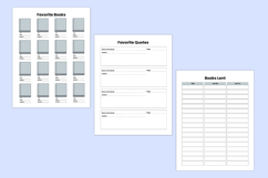 2026 - 2027 Reading Journal Canva templates Product Image 4