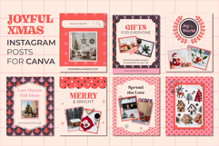 Joyful Xmas Set of 20 Instagram Post Templates for Canva Product Image 4