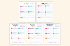 2027 ADHD Daily Focus Planner Kdp interiors Product Image 4