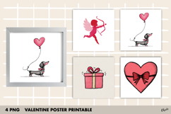 Valentine Card, Valentine Poster Printable PNG Product Image 1