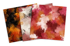 Grunge Fall Watercolor Seamless Pattern and Digital Paper Product Image 4