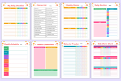 2026 Kids Task &amp; Chore Chart Canva Templates Product Image 3