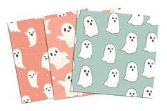 Minimal Ghost Seamless Pattern and Digital Paper Product Image 4