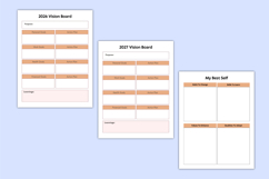 20262027 Vision Board Planner Canva templates Product Image 4