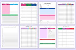 Mind Wellness Workbook | Mental health &amp; Healing Canva Kdp Product Image 4