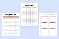 School Planner &amp; Study Organizer Canva templates Product Image 4