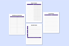 2026 Wellbeing &amp; Clarity Workbook Canva templates Product Image 4