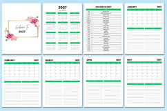 2026-2027 Monthly Agenda Canva templates Product Image 4