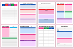 2026 Mental Wellness &amp; Self-Care Journal Canva Templates Product Image 4