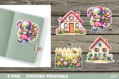 Spring Garden Stickers PNG. Spring Sticker PNG Product Image 1