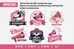 12 Cheerleader SVG Clipart Bundle Product Image 3
