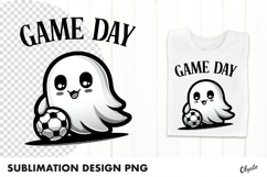 Sports Ghost Sublimation. Halloween Sublimation PNG Product Image 1