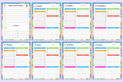 Academic Student Life Organizer Canva Templates Product Image 4