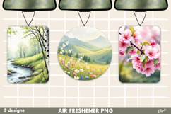 Spring Landscape Air Freshener Car PNG Product Image 1