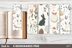 Vintage Easter Bookmark PNG. Spring Printable Bookmark PNG Product Image 1