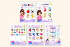 Beginning Letter Sounds Workbook Kdp interiors Product Image 4