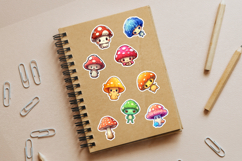 Kawaii Mushroom Sticker Set Product Image 4