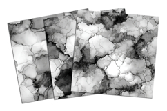 Black and White Alcohol Ink Seamless Pattern Product Image 4