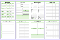 2026 Gardening Journal Bundle Canva Template Product Image 4