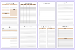 2026 Side Hustle Workbook Canva Template Product Image 4