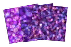 Purple Bokeh Effect Seamless Pattern and Digital Paper Product Image 4